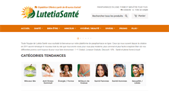 Desktop Screenshot of lutetiasante.com